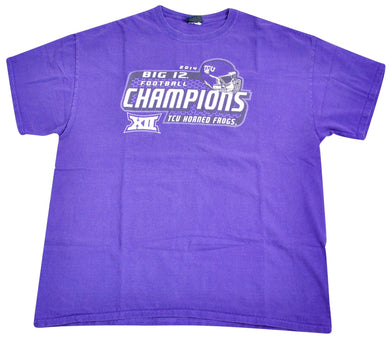 Vintage TCU Horn Frogs 2014 Big 12 Champions Shirt Size X-Large