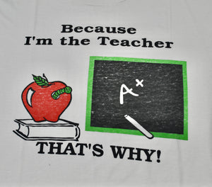 Vintage Teacher Shirt Size Large