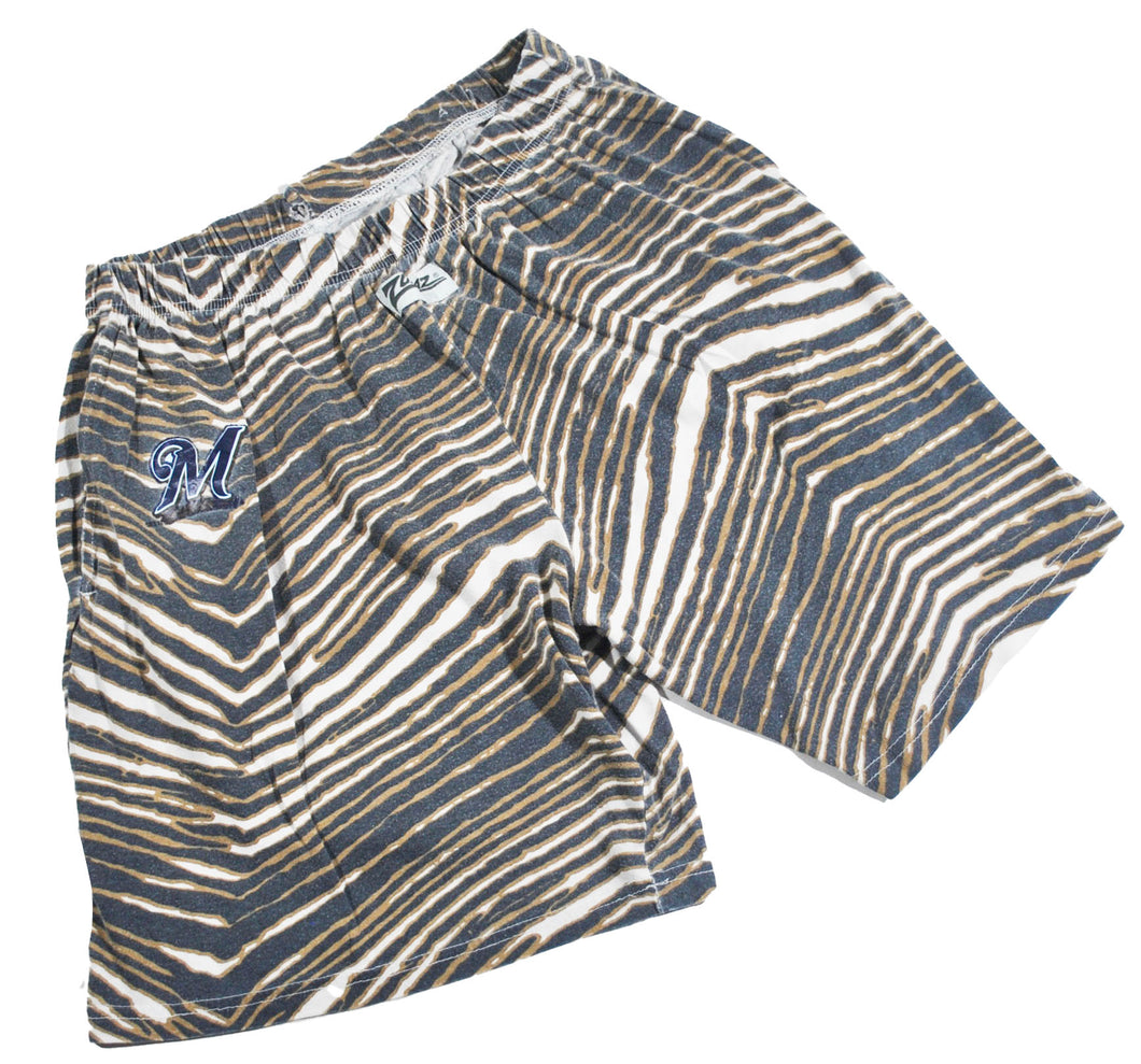 Vintage Milwaukee Brewers Zubaz Shorts Size Large(33-34)