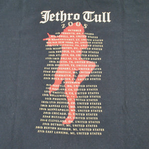 Vintage Jethro Tull 2005 Tour Shirt Size X-Large