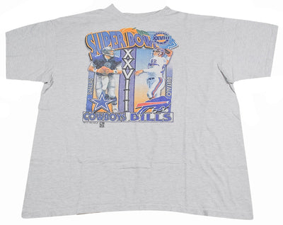 Vintage Dallas Cowboys Buffalo Bills Super Bowl Shirt Size X-Large(wide)