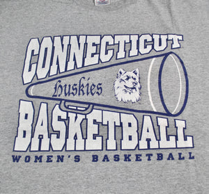 Vintage Connecticut Huskies Women's Basketball Shirt Size Large