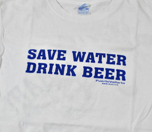 Vintage Corona Extra Save Water Drink Beer Mexico Shirt Size Medium