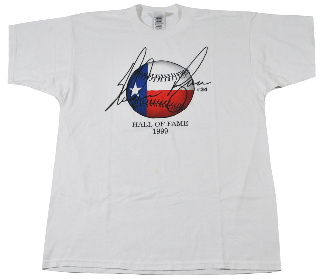 Vintage Nolan Ryan 1999 Hall of Fame Shirt Size Large