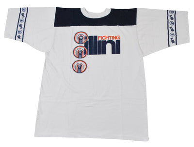 Vintage Illinois Fighting Illini 80s Dodger Brand Shirt Size X-Large