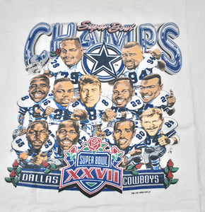 Vintage Dallas Cowboys 1993 Super Bowl Salem Sportswear Shirt Size X-Large