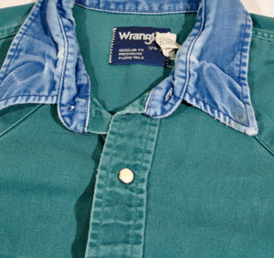 Vintage Wrangler Button Shirt Size X-Large
