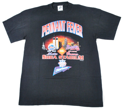 Vintage Atlanta Braves New York Mets 1999 Pennant Fever Shirt Size Large