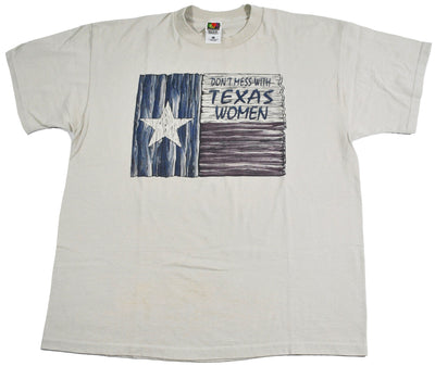 Vintage Don't Mess With Texas Women Shirt Size X-Large