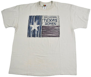 Vintage Don't Mess With Texas Women Shirt Size X-Large