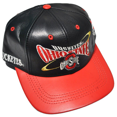 Vintage Ohio State Buckeyes Leather Strap Hat