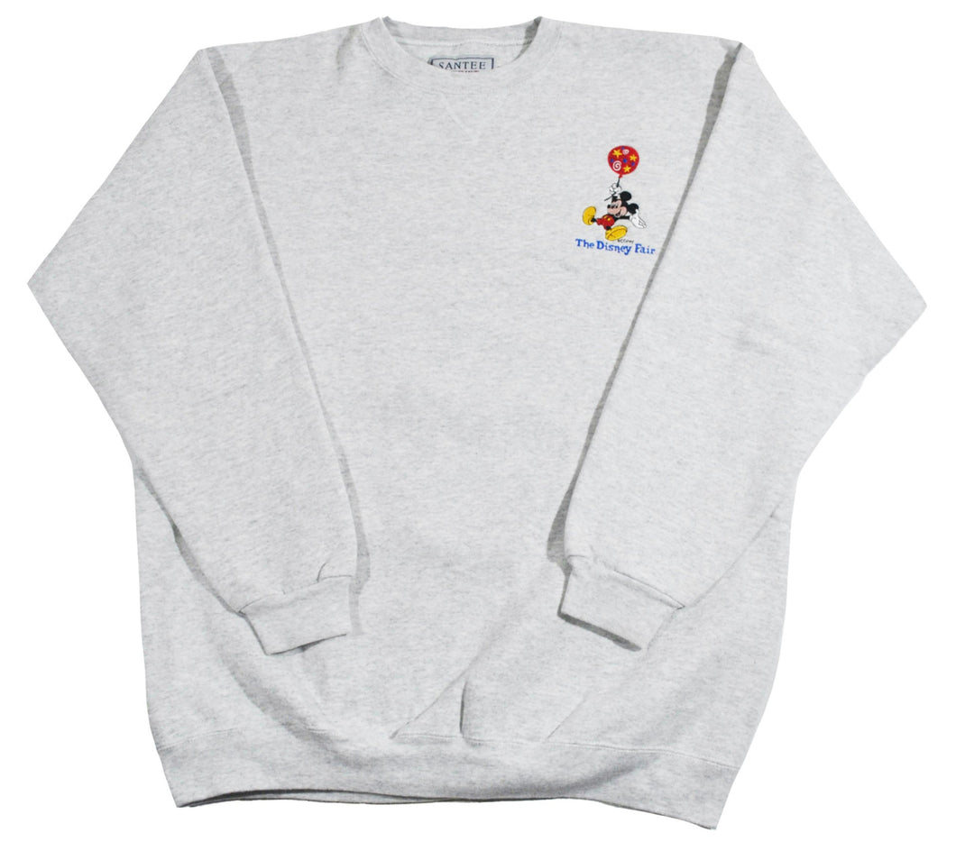 Vintage The Disney Fair Mickey Mouse Sweatshirt Size Large