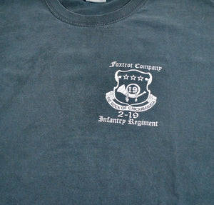Vintage Foxtrot Company Pitbulls Military Shirt Size Large