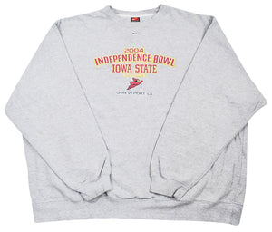 Vintage Iowa State Cyclones 2004 Independence Bowl Nike Sweatshirt Size 4X-Large