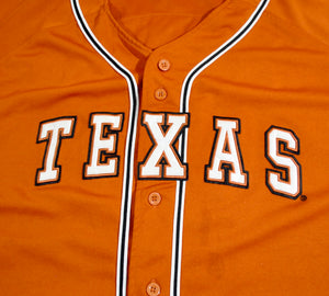 Vintage Texas Longhorns Baseball Jersey Size X-Large