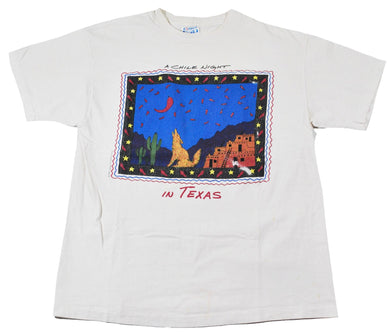 Vintage A Chile Night In Texas 1989 Shirt Size Large