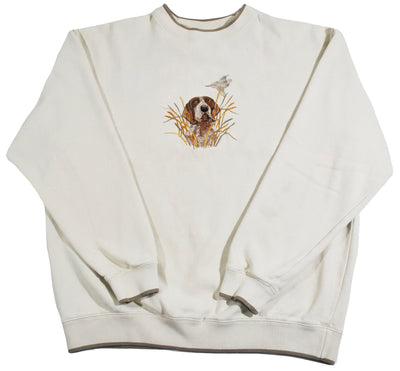 Vintage Hunting Dog Sweatshirt Size X-Large