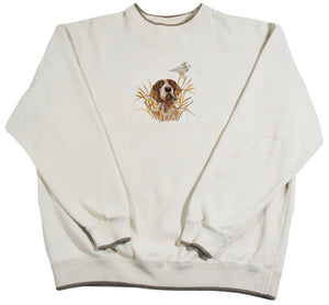 Vintage Hunting Dog Sweatshirt Size X-Large