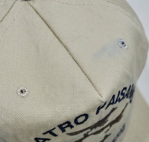Vintage Cuatro Paisanas George West Texas Leather Strap Hat
