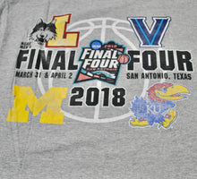 Final Four 2018 Michigan Kansas Villanova Loyola Shirt Size Medium