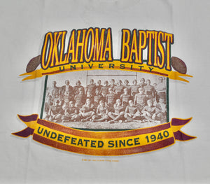 Vintage Oklahoma Baptist Football 1994 Shirt Size X-Large