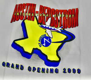 Vintage Austin Bergstrom Grand Opening 1999 Shirt Size Large