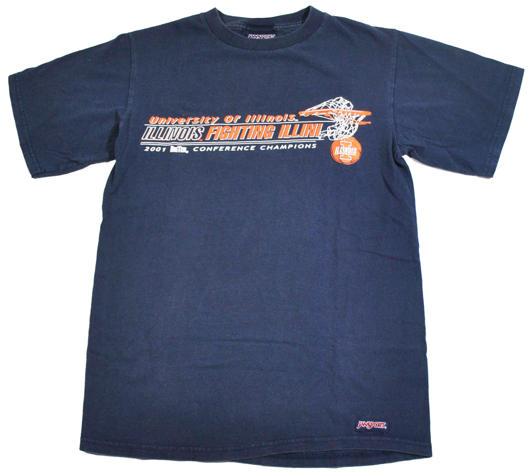 Vintage Illinois Illini 2001 Big Ten Champions Shirt Size Small
