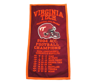 Vintage Virginia Tech Hokies 2004 Inaugural ACC Banner
