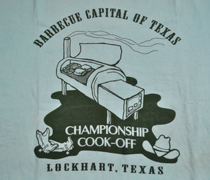 Vintage Lite Beer Barbecue Capital of Texas Championship Cook Off Shirt Size X-Large