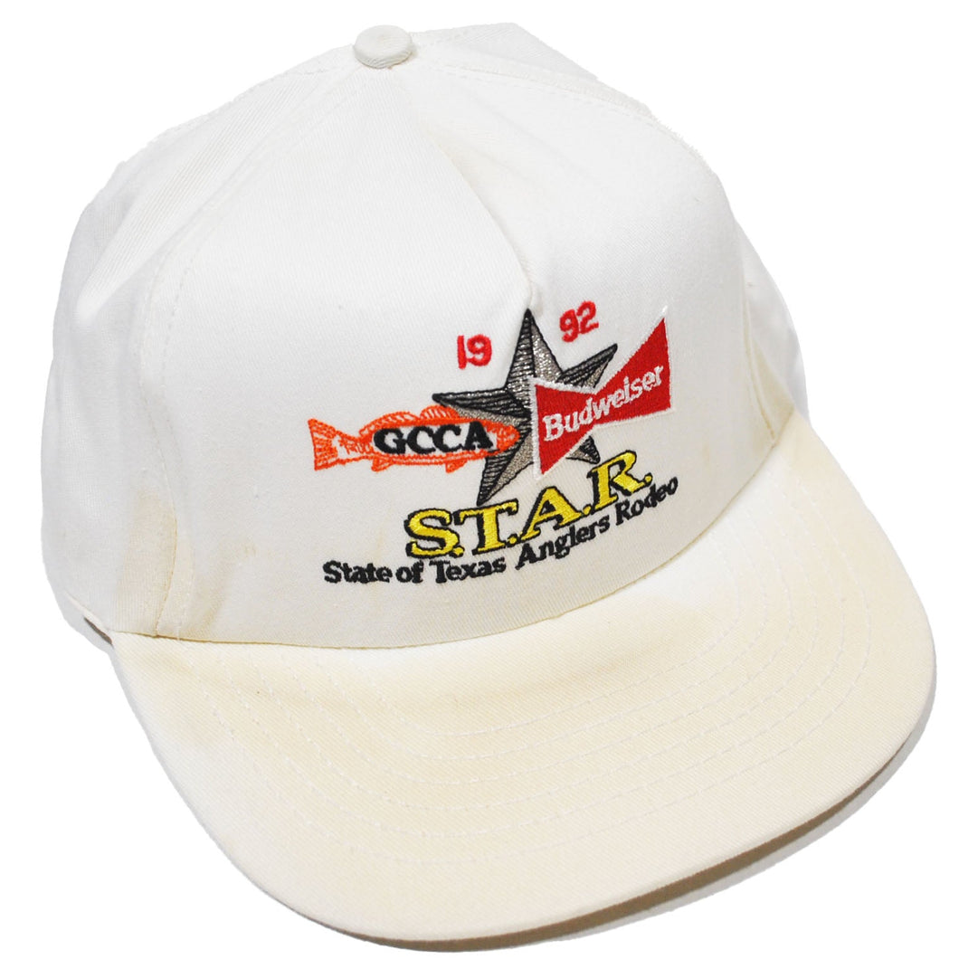 Vintage Budweiser 1992 State of Texas Anglers Rodeo Snapback
