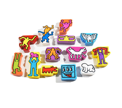 Vintage Keith Haring Wooden Toys