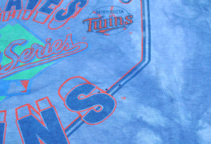 Vintage Minnesota Twins Atlanta Braves 1991 World Series Shirt Size X-Large