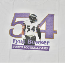 Vintage Baltimore Ravens Tyus Bowser Youth Football Camp Shirt Size X-Large