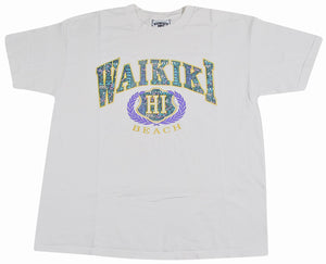 Vintage Waikiki Hawaii Beach Shirt Size Large