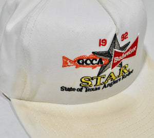 Vintage Budweiser 1992 State of Texas Anglers Rodeo Snapback