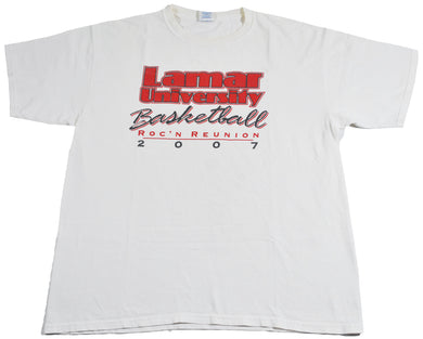 Vintage Lamar University Basketball Shirt Size X-Large