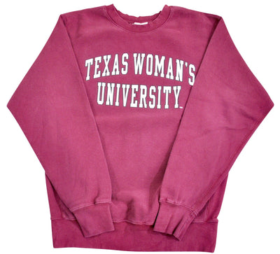 Vintage Texas Woman's University Pro Weave Sweatshirt Size Small