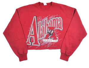 Vintage Alabama Crimson Tide Crop Sweatshirt Size X-Large