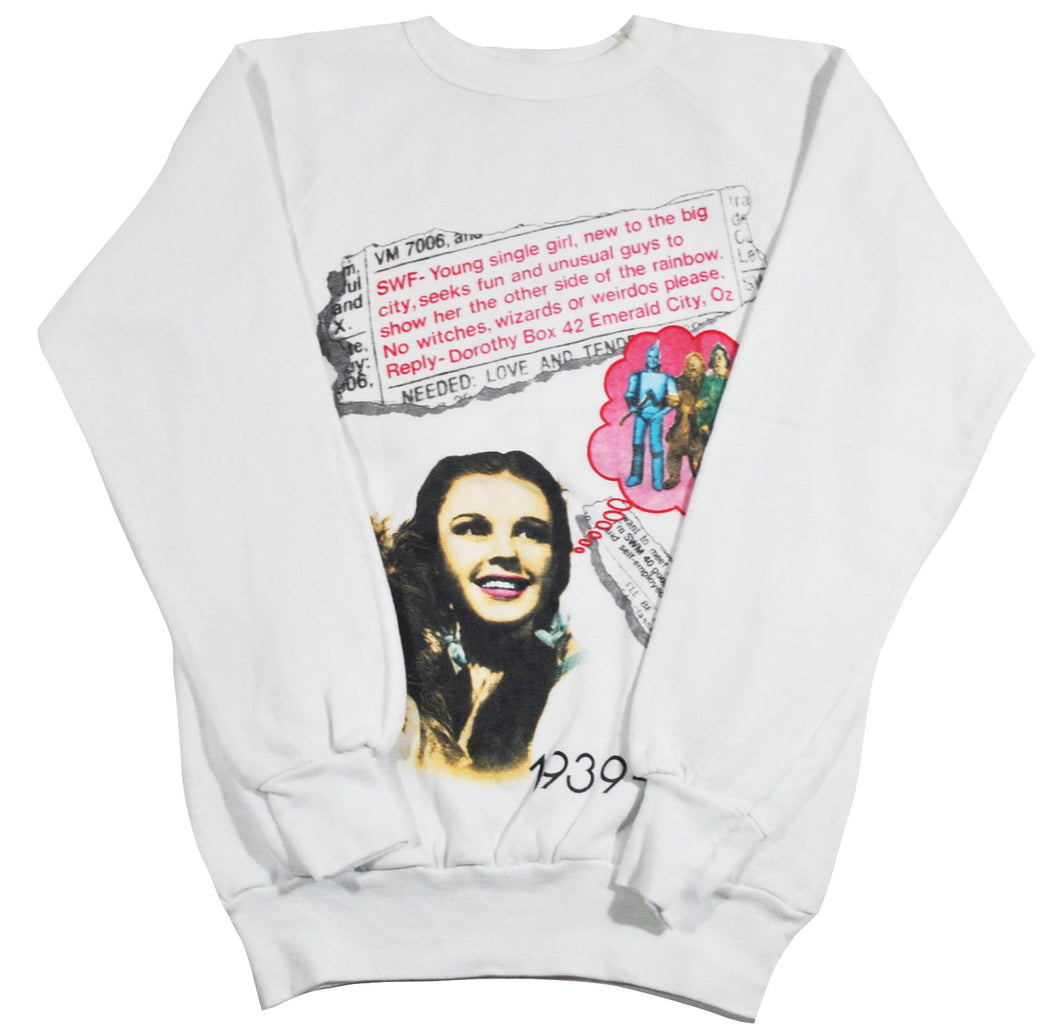 Vintage Wizard of Oz Dorthy 1989 Sweatshirt Size Medium