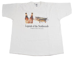 Vintage Leinenkugel's Beer Legend of The Northwoods Shirt Size X-Large