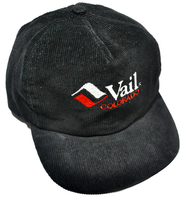 Vintage Vail Colorado Corduroy Strap Hat
