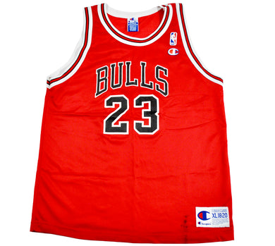 Vintage Chicago Bulls Michael Jordan Champion Brand Jersey Size Youth X-Large