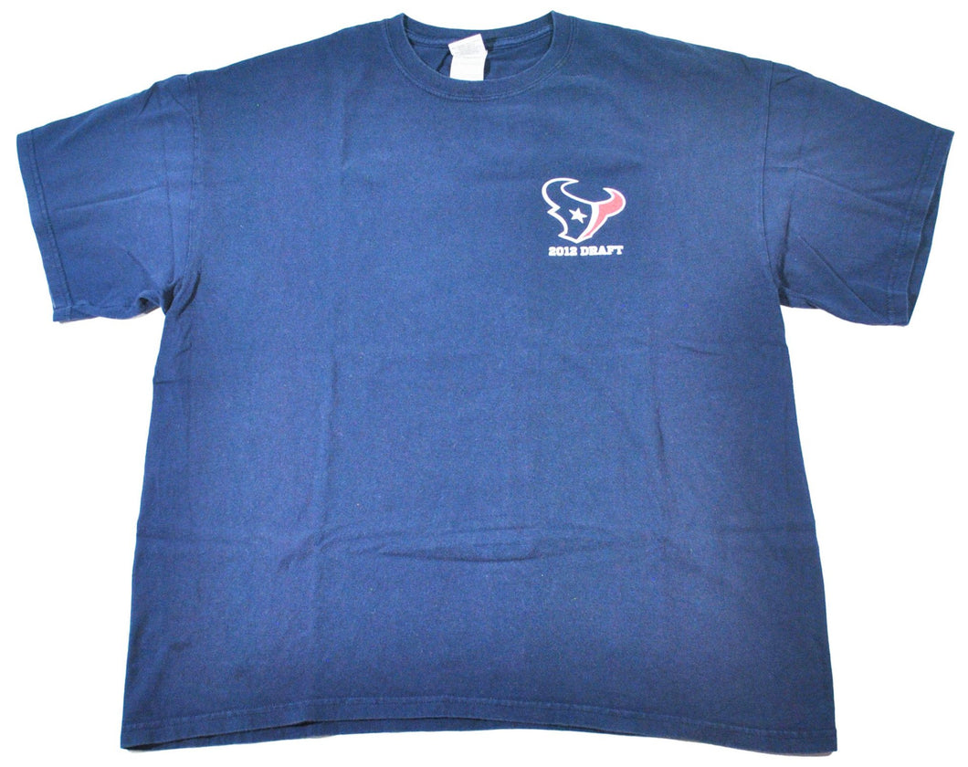 Vintage Houston Texans 2012 Draft Shirt Size X-Large