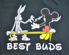 Vintage Best Buds Weed Mickey Mouse Bugs Bunny Shirt Size Medium