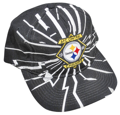 Vintage Pittsburgh Steelers AFC 1996 Champions Collision Starter Brand Snapback