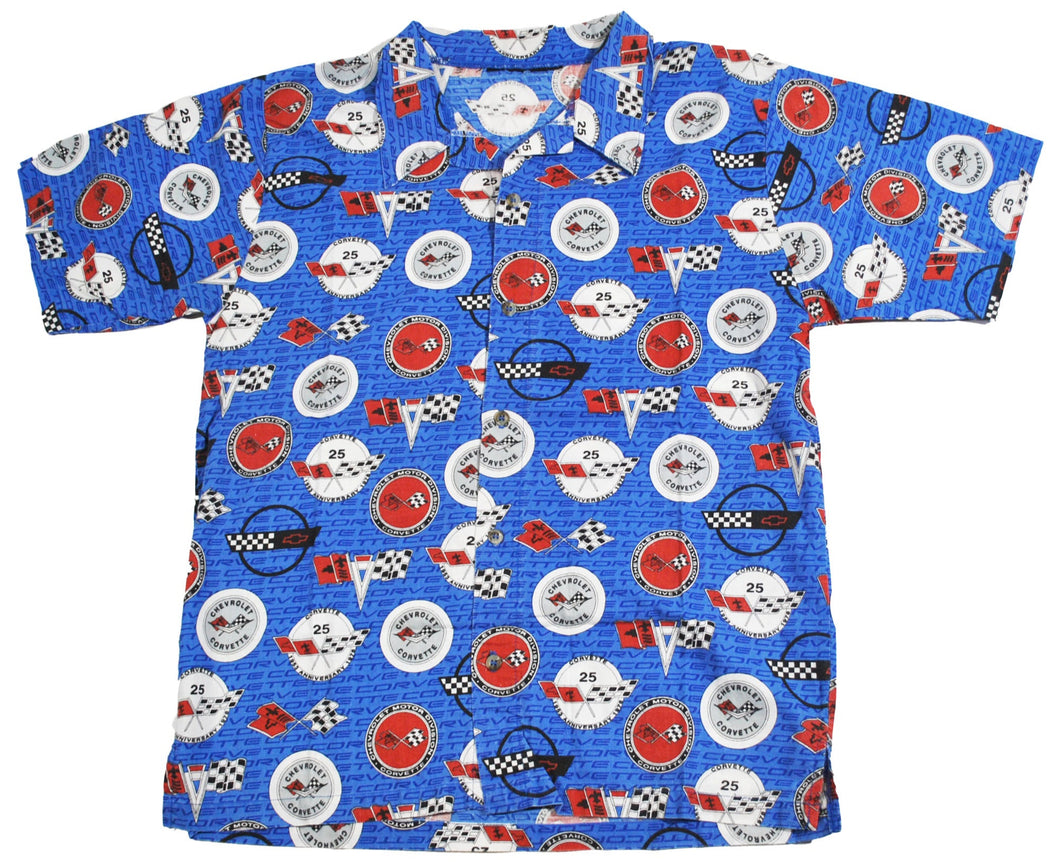 Vintage Corvette Button Shirt Size Small