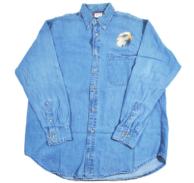 Vintage Eagle Button Shirt Size Large