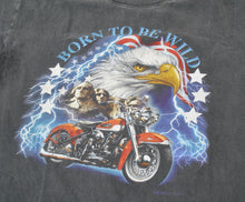 Vintage Born To Be Wild Motorcycle Eagle USA Shirt Size 2X-Large