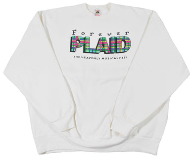Vintage Forever Plaid Musical Sweatshirt Size X-Large