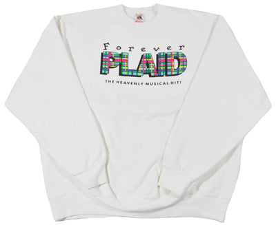 Vintage Forever Plaid Musical Sweatshirt Size X-Large